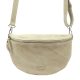 MiaMore 01-029 Z bézs női bőr válltáska, oldaltáska, crossbody 28 x 20 x 7 cm