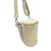 MiaMore 01-029 Z bézs női bőr válltáska, oldaltáska, crossbody 28 x 20 x 7 cm