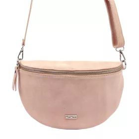   MiaMore 01-029 Z rózsaszín női bőr válltáska, oldaltáska, crossbody 28 x 20 x 7 cm