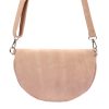 MiaMore 01-029 Z rózsaszín női bőr válltáska, oldaltáska, crossbody 28 x 20 x 7 cm