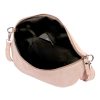 MiaMore 01-029 Z rózsaszín női bőr válltáska, oldaltáska, crossbody 28 x 20 x 7 cm