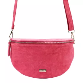   MiaMore 01-029 Z fuxia női bőr válltáska, oldaltáska, crossbody 28 x 20 x 7 cm