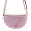 MiaMore 01-029 Z lila női bőr válltáska, oldaltáska, crossbody 28 x 20 x 7 cm