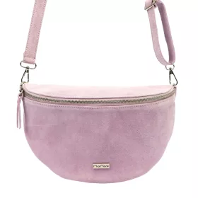   MiaMore 01-029 Z lila női bőr válltáska, oldaltáska, crossbody 28 x 20 x 7 cm