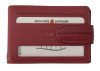 Giorgio Carelli bőr piros kártyatartó RFID védelemmel, 10,5 × 7,5 cm
