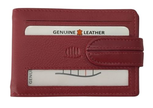 Giorgio Carelli bőr piros kártyatartó RFID védelemmel, 10,5 × 7,5 cm