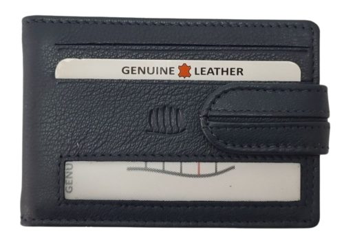 Giorgio Carelli bőr kék kártyatartó RFID védelemmel, 10,5 × 7,5 cm