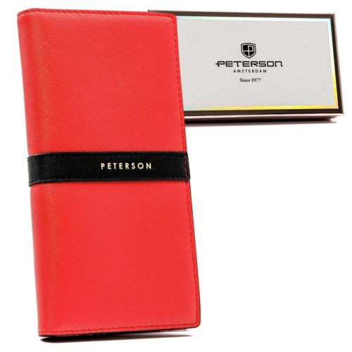 Peterson PTN 004-SAF P piros női pénztárca 19 x 10.5 x 4 cm