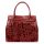 Luka 20-054 bordó női bőr shopper táska, válltáska 37 x 30 x 15 cm 