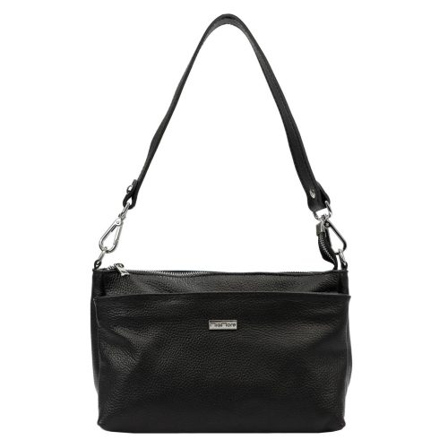 MiaMore 01-016 DOLLARO fekete női bőr kézitáska 28 x 17 x 110 cm