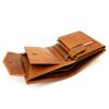 Pierre Cardin konyak, férfi bőr pénztárca, RFID 9,5 × 12,5 cm