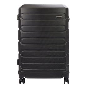   Pierre Cardin fekete abs 3 részes kemény fedeles bőrönd szett 53/65/72 cm