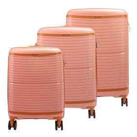   Pierre Cardin rózsaszín abs 3 részes kemény fedelű bőrönd szett 56/66/76 cm