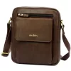 Pierre Cardin TILAK112 8423 barna férfi bőr oldaltáska, válltáska 23 x 26 x 10 cm