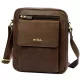 Pierre Cardin TILAK112 8423 barna férfi bőr oldaltáska, válltáska 23 x 26 x 10 cm