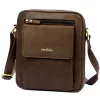 Pierre Cardin TILAK112 8423 barna férfi bőr oldaltáska, válltáska 23 x 26 x 10 cm