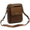 Pierre Cardin TILAK112 8423 barna férfi bőr oldaltáska, válltáska 23 x 26 x 10 cm