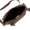 Pierre Cardin TILAK112 8423 barna férfi bőr oldaltáska, válltáska 23 x 26 x 10 cm