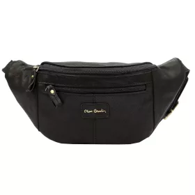   Pierre Cardin TILAK112 9323 fekete bőr övtáska 34 x 15 x 8 cm