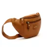 Pierre Cardin TILAK112 9323 konyakbarna női marhabőr övtáska, crossbody 34 x 15 x 8 cm