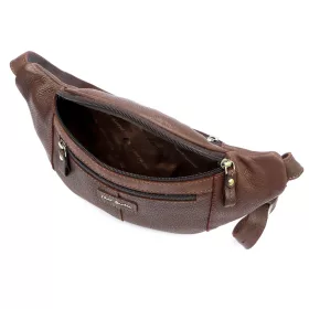   Pierre Cardin TILAK112 9323 barna bőr övtáska, crossbody 34 x 15 x 8 cm