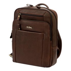 Pierre Cardin TILAK112 barna bőr hátizsák 26 x 38 x 11 cm