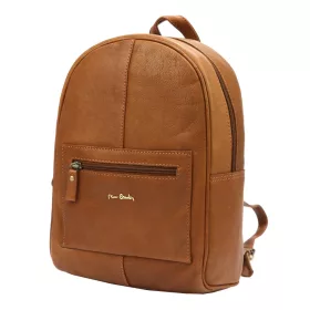   Pierre Cardin TILAK112 olasz konyakbarna bőr hátizsák 24 x 33 x 12 cm