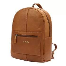   Pierre Cardin TILAK112 olasz konyakbarna bőr hátizsák 24 x 33 x 12 cm