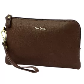   Pierre Cardin TILAK112 12423 barna férfi bőr autós táska 24 x 14.5 x 3 cm