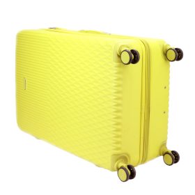   Leonardo da Vinci 3059-2 sárga 6 részes abs keményfalú bőrönd szett