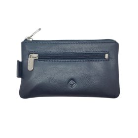 Giorgio Carelli kék bőr kulcstartó 11,5 x 6,5 cm