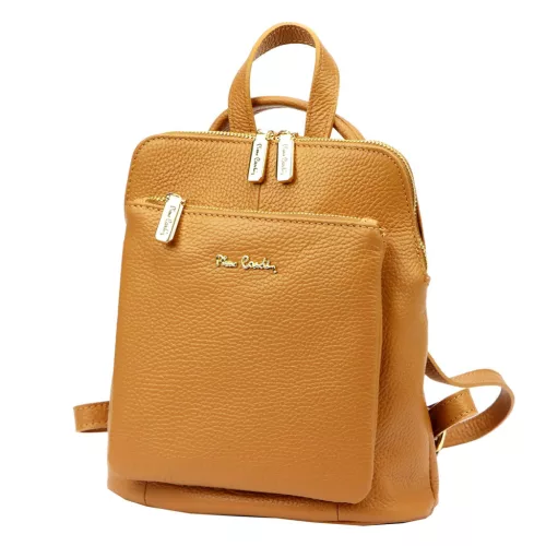 Pierre Cardin FRZ 55081 DOLLARO barna női bőr hátitáska 23 x 25 x 10 cm