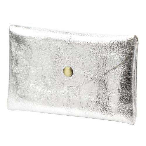 VerMari ET MET-L-1 ezüst női bőr pénztárca és irattartó 15.5 x 10 x 2 cm