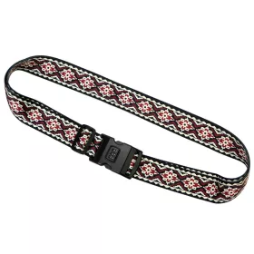   Gregorio Luggage Strap D4 mintás bordó bőrönd biztonsági öv 5 cm