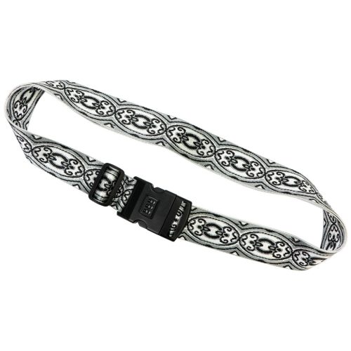 Gregorio Luggage Strap D4 mintás fekete-fehér bőrönd biztonsági öv 5 cm