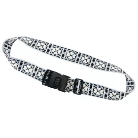   Gregorio Luggage Strap D4 mintás fehér bőrönd biztonsági öv 5 cm