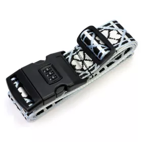   Gregorio Luggage Strap D4 mintás fehér bőrönd biztonsági öv 5 cm