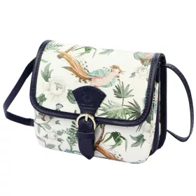   Gregorio 112 FL-1 navy női bőr válltáska, oldaltáska 17 x 15 x 8 cm