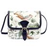 Gregorio 112 FL-1 navy női bőr válltáska, oldaltáska 17 x 15 x 8 cm