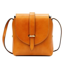 Gregorio 1717 narancs női bőr válltáska 16 x 18 x 9 cm