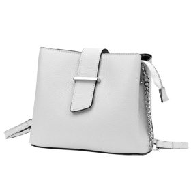 Luka 20-096 ekrü női bőr válltáska 22 x 18 x 10 cm