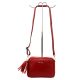 Pierre Cardin FRZ 1501 bordó női bőr válltáska, oldaltáska, crossbody 21 x 16 x 8 cm