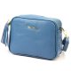 Pierre Cardin FRZ 1501 kék női bőr válltáska, oldaltáska, crossbody 21 x 16 x 8 cm