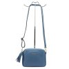 Pierre Cardin FRZ 1501 kék női bőr válltáska, oldaltáska, crossbody 21 x 16 x 8 cm