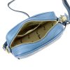 Pierre Cardin FRZ 1501 kék női bőr válltáska, oldaltáska, crossbody 21 x 16 x 8 cm