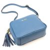 Pierre Cardin FRZ 1501 kék női bőr válltáska, oldaltáska, crossbody 21 x 16 x 8 cm