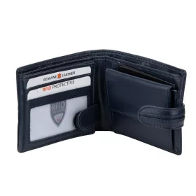 Giorgio Carelli férfi kék bőr átfogópántos pénztárca 