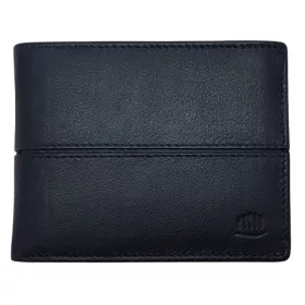   Giorgio Carelli férfi kék bőr pénztárca RFID védelemmel, 12×9,5 cm