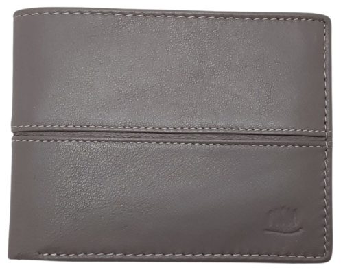 Giorgio Carelli férfi szürke bőr pénztárca RFID védelemmel, 12×9,5 cm
