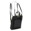 Patrizia 518-014 olasz fekete női bőr hátizsák 25 x 28 x 9 cm